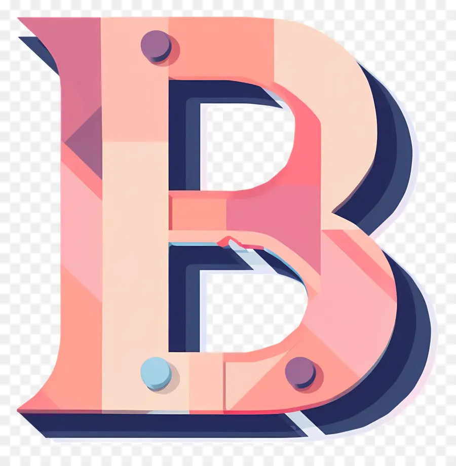 Letra B，Desenho Geométrico PNG