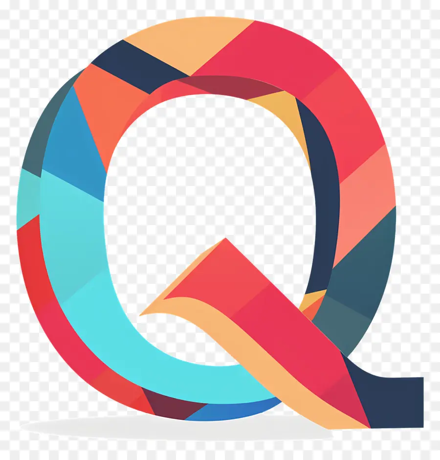 Letra Q，Design Padronizado PNG