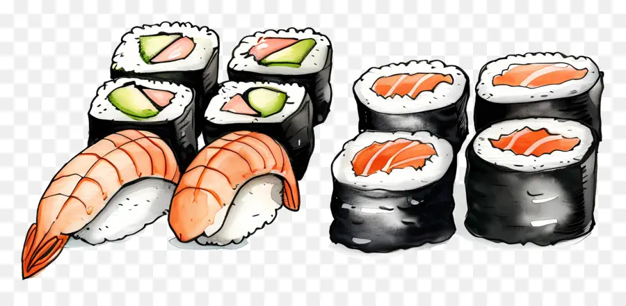 Sushi，Frutos Do Mar PNG