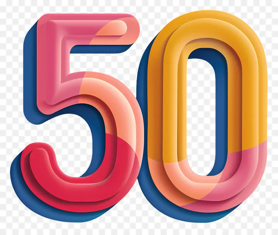 O Número 50，Logo Design PNG