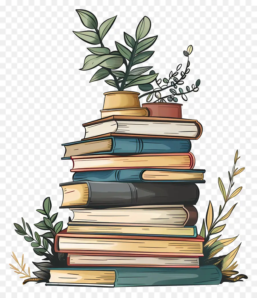 Pilha De Livros，Livros PNG