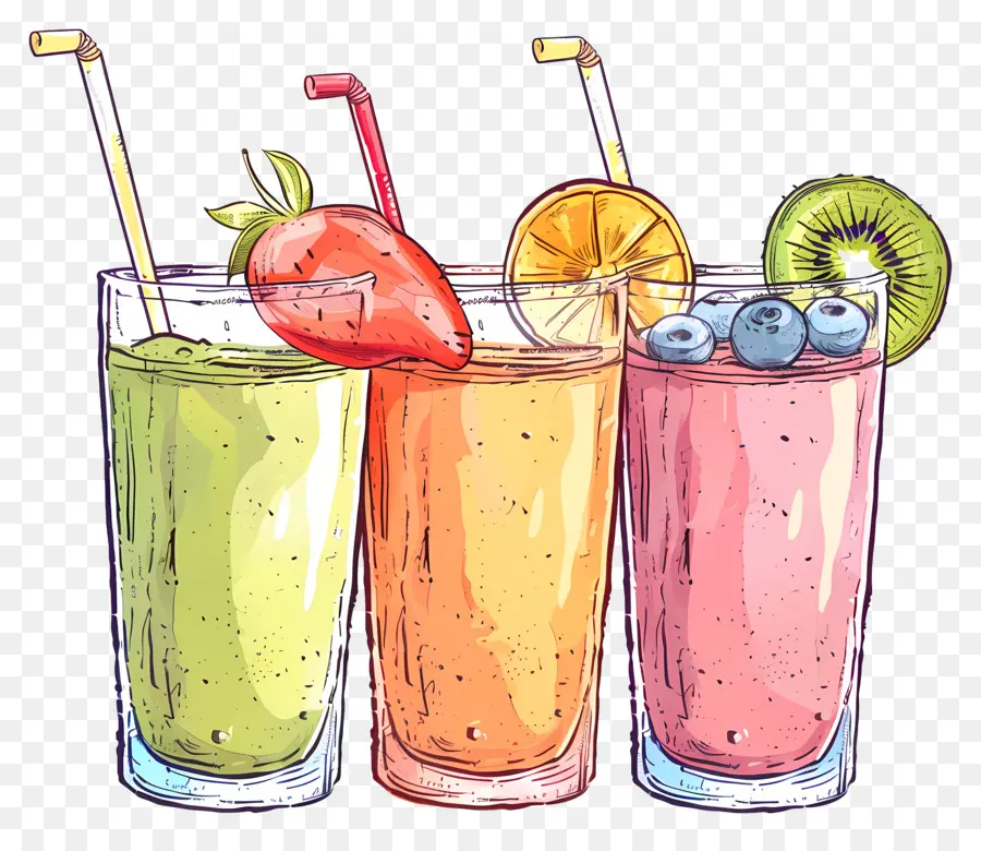 Smoothies，Smoothies De Frutas Frescas PNG