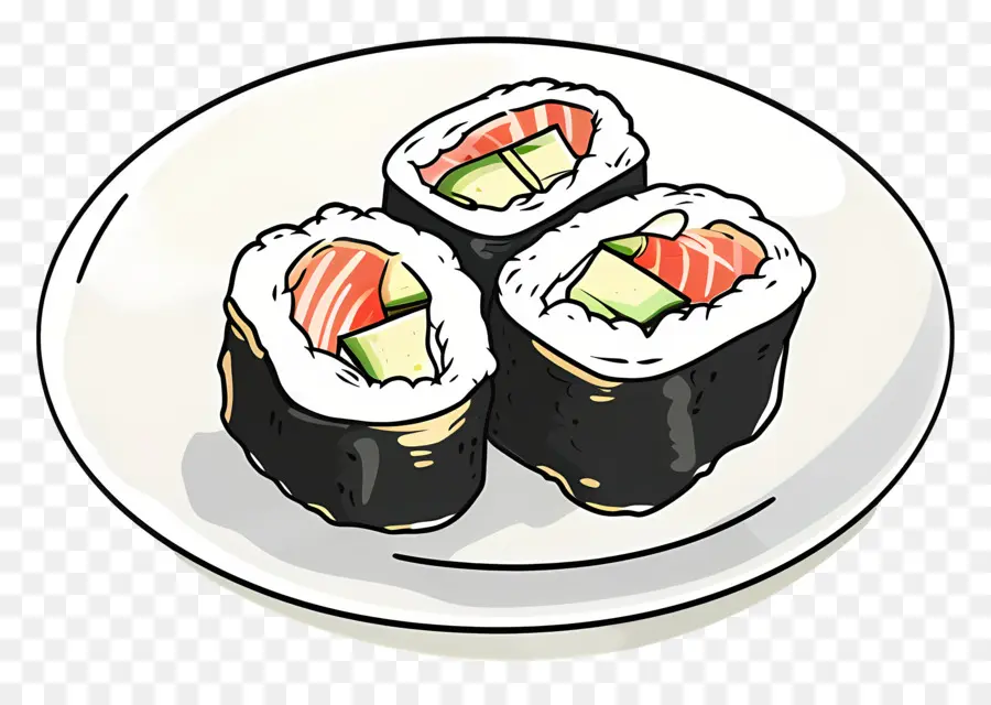 Sushi，Salmão PNG