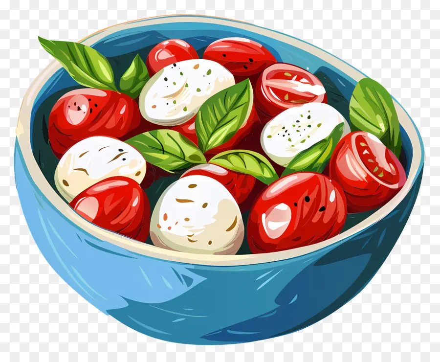 Salada Caprese，Tomates Cereja PNG