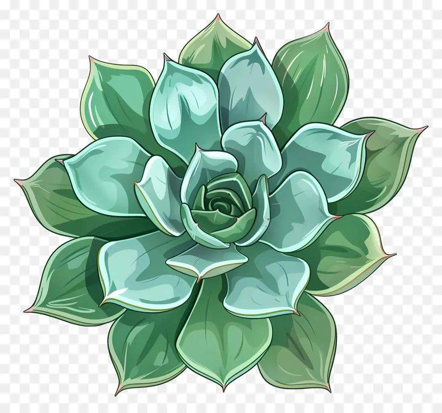 Suculenta Planta，Folhas Verdes PNG