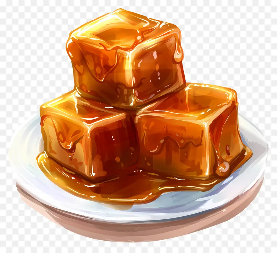 Cubo De Caramelo，Molho De Caramelo PNG