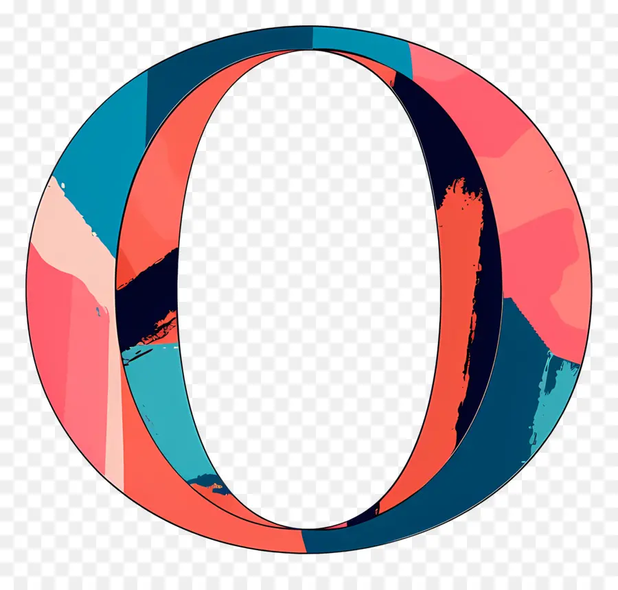 Letra O，Logotipo Circular PNG