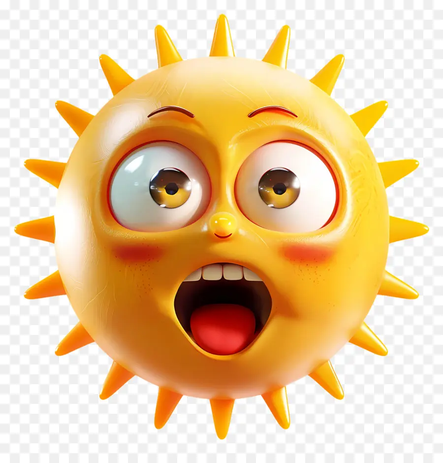 Face Do Sol，Emoji PNG