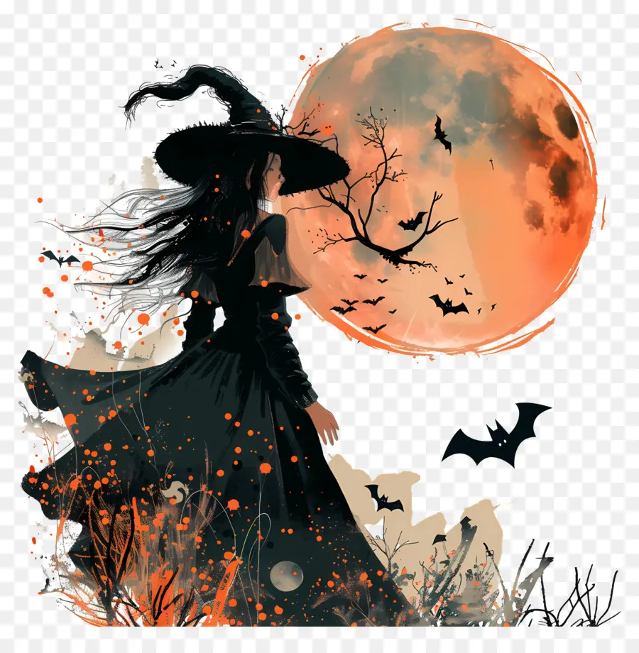 Halloween Bruxa，Bruxa PNG