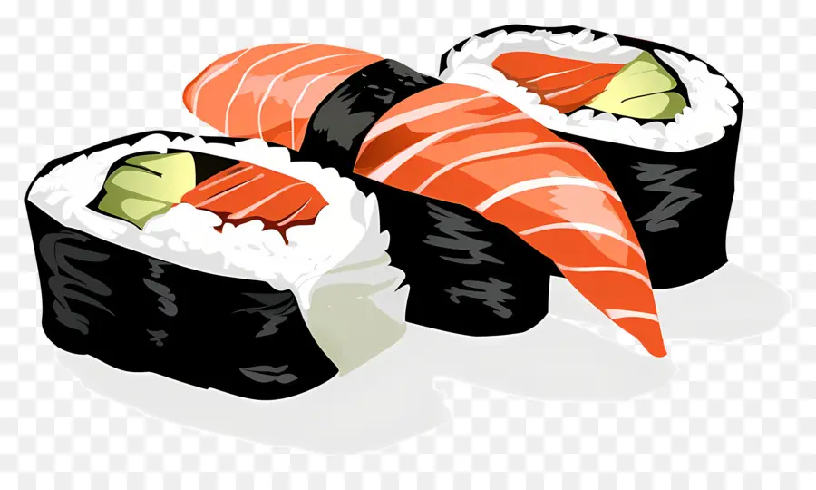 Sushi，Rolos De Sushi PNG