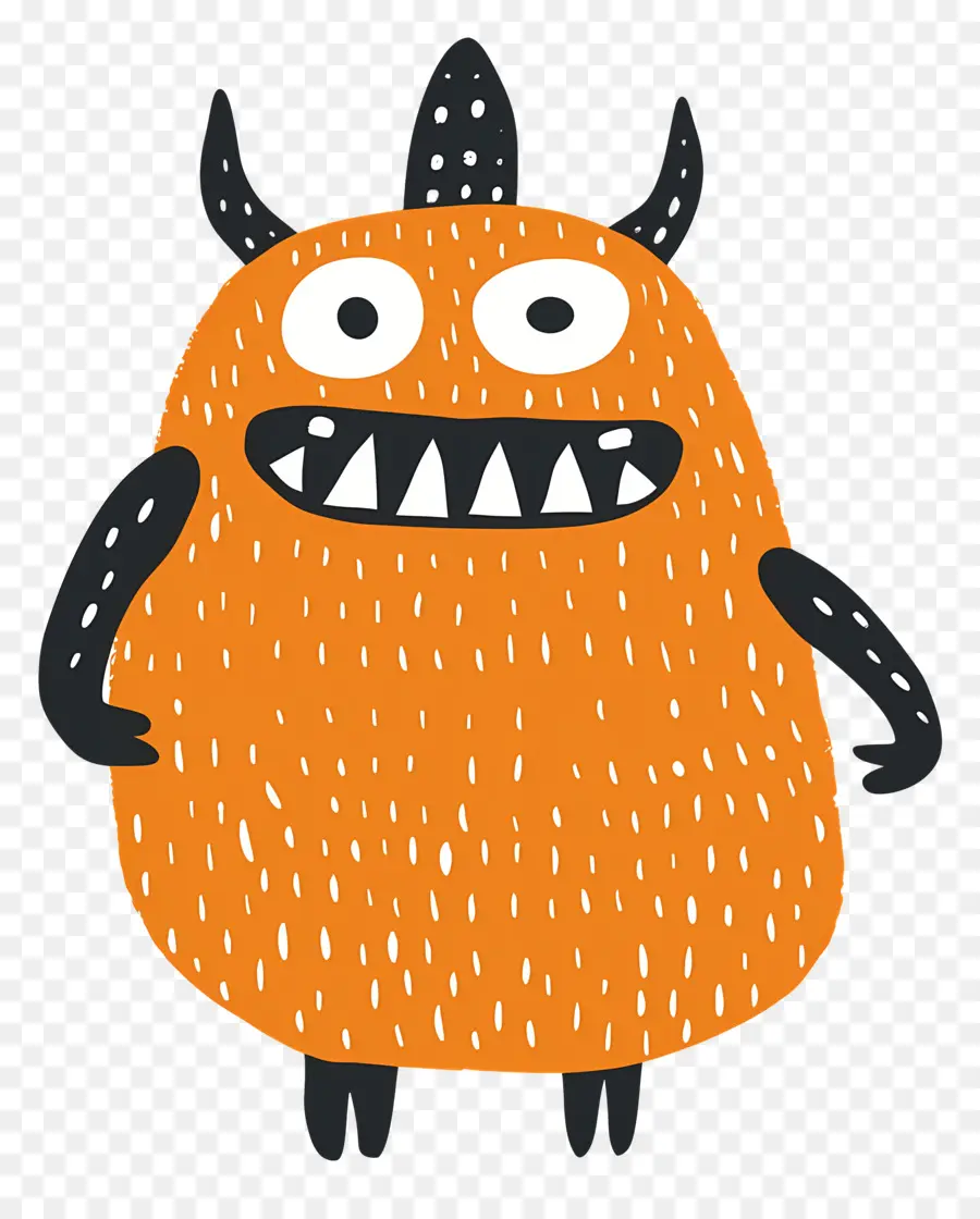 Halloween Monstro，Monstro Laranja PNG