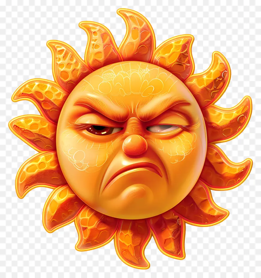 Face Do Sol，Emoji PNG