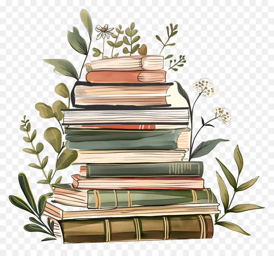 Pilha De Livros，Educação PNG