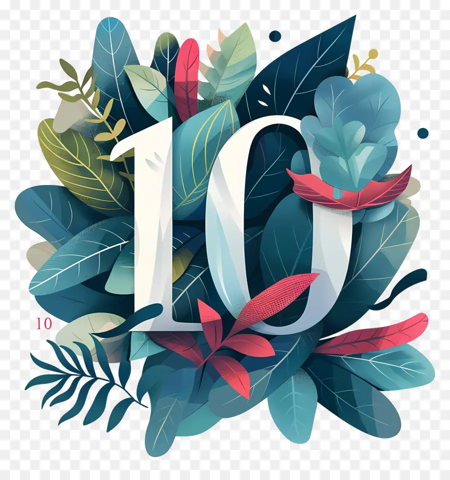 Número 10，Logo Design PNG