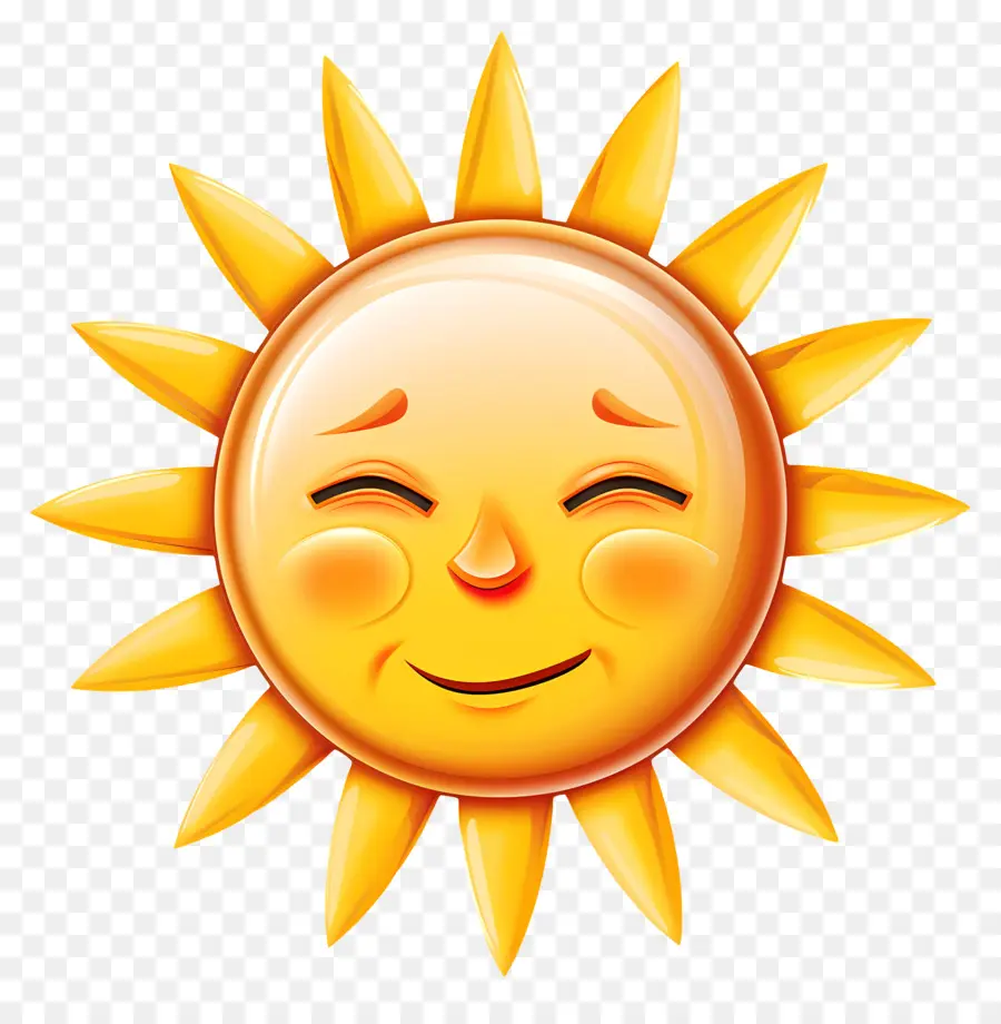 Face Do Sol，Emoji PNG