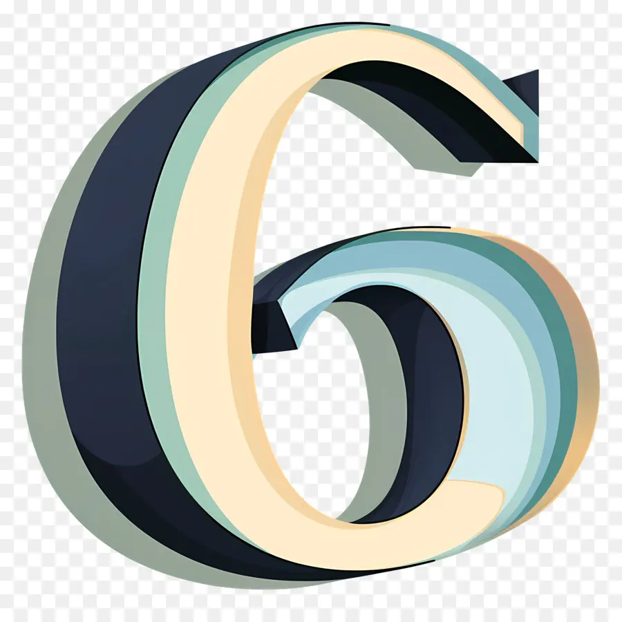 Número 6，A Arte Abstrata PNG