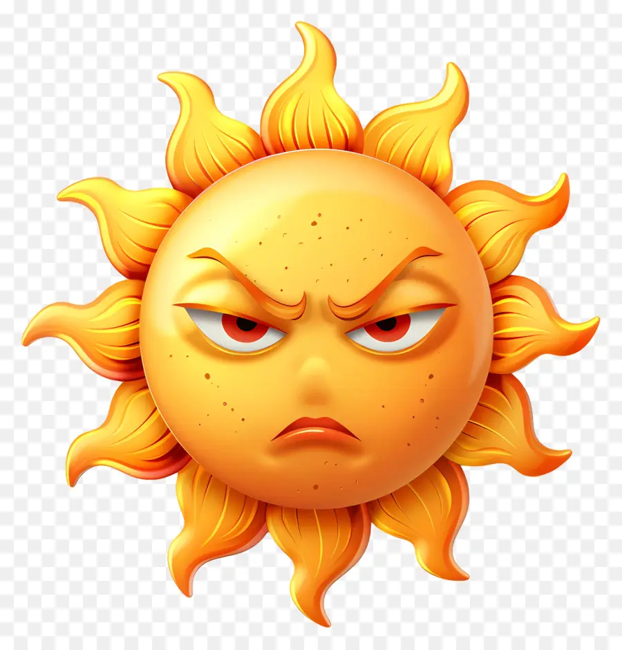 Face Do Sol，Emoji PNG