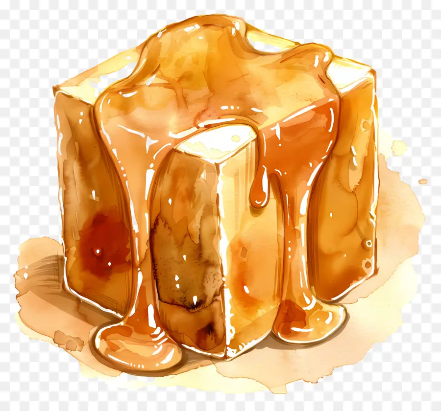 Cubo De Caramelo，Queijo PNG