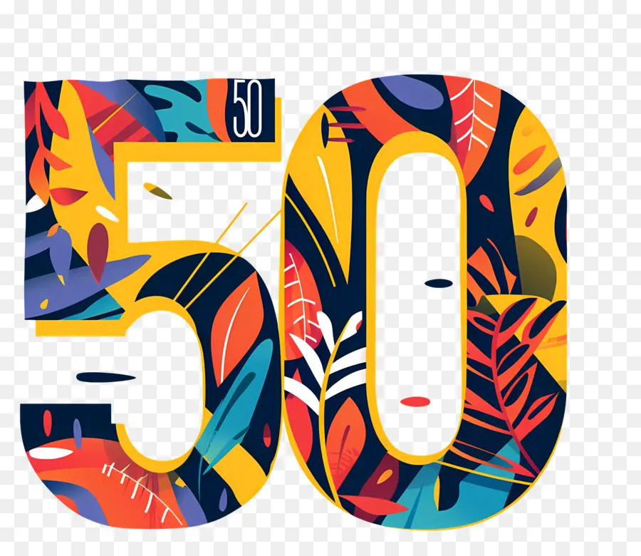 O Número 50，Aniversário Do Logotipo PNG