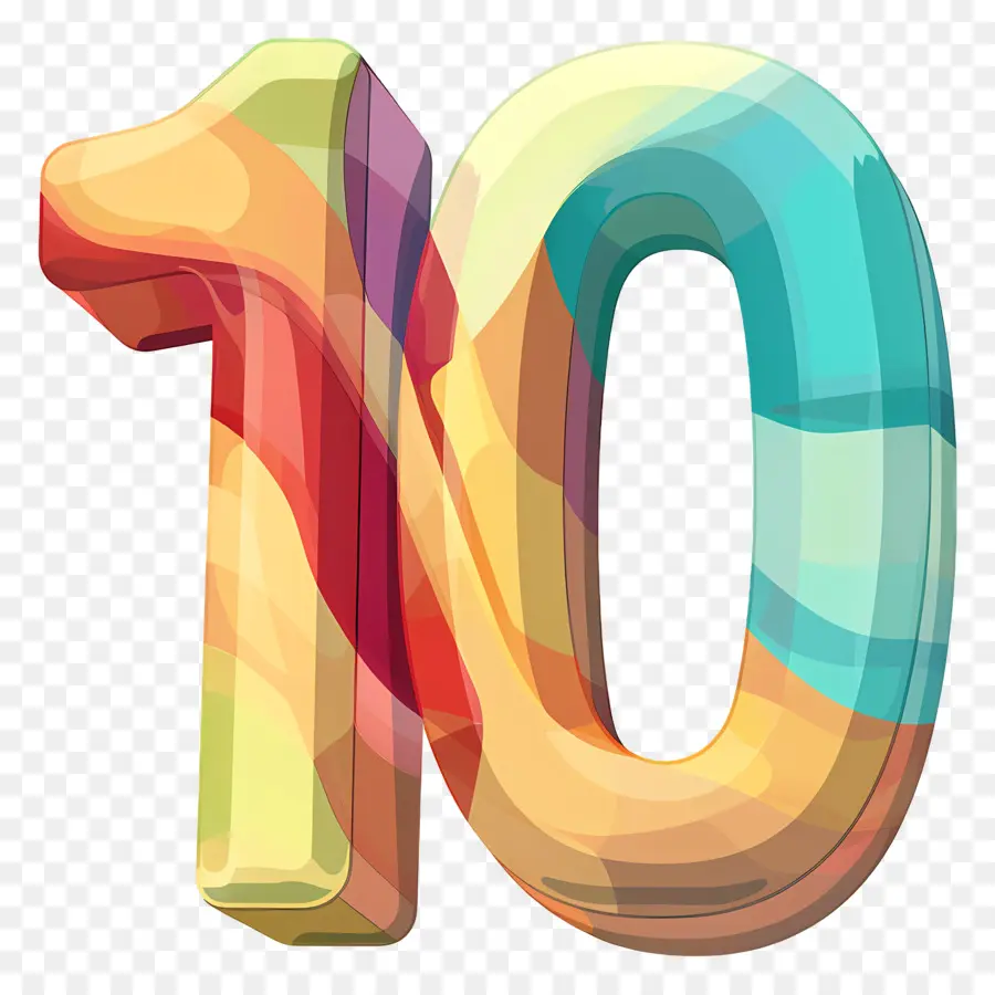 Número 10，A Arte Abstrata PNG