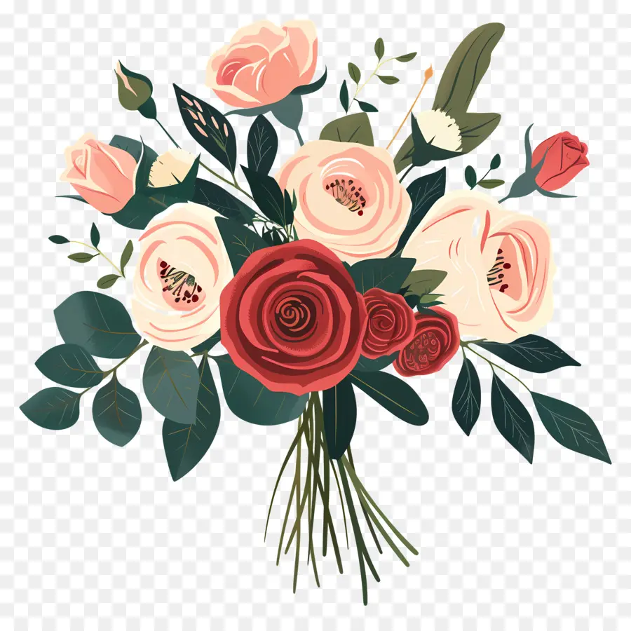 Rose Bouquet，Rosas PNG