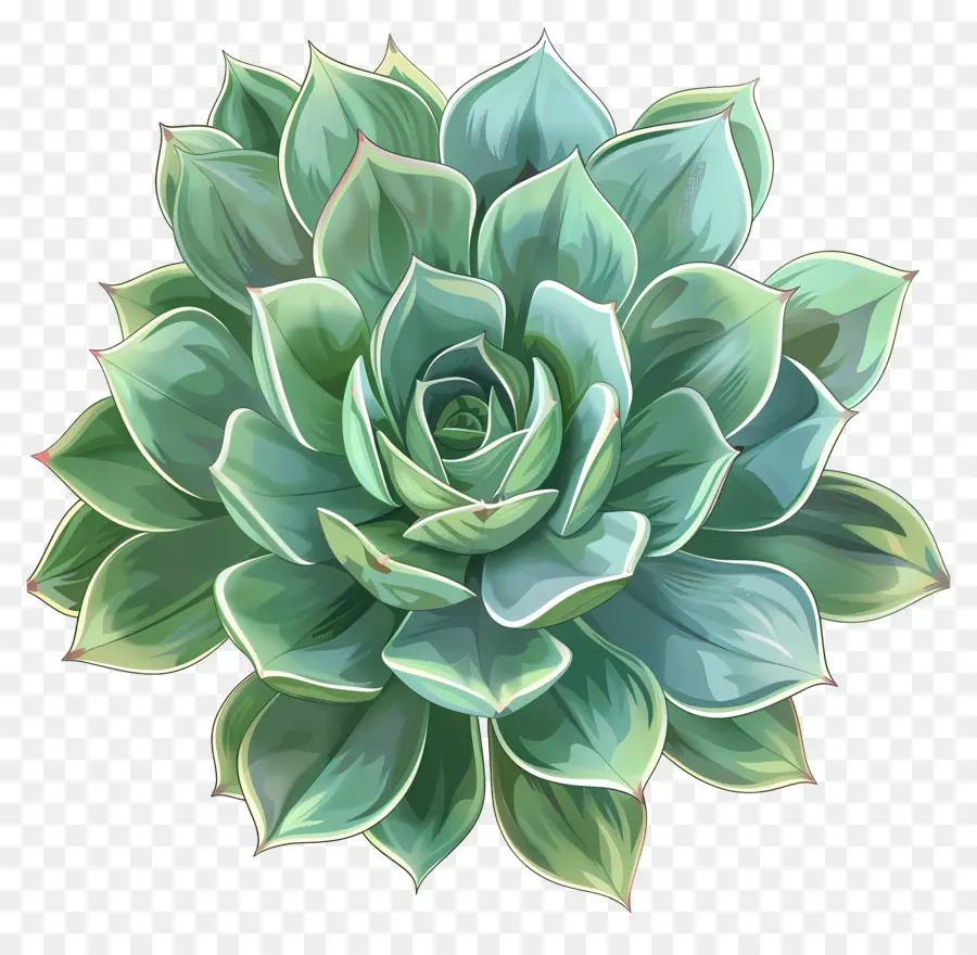 Suculenta Planta，Folhas Verdes PNG