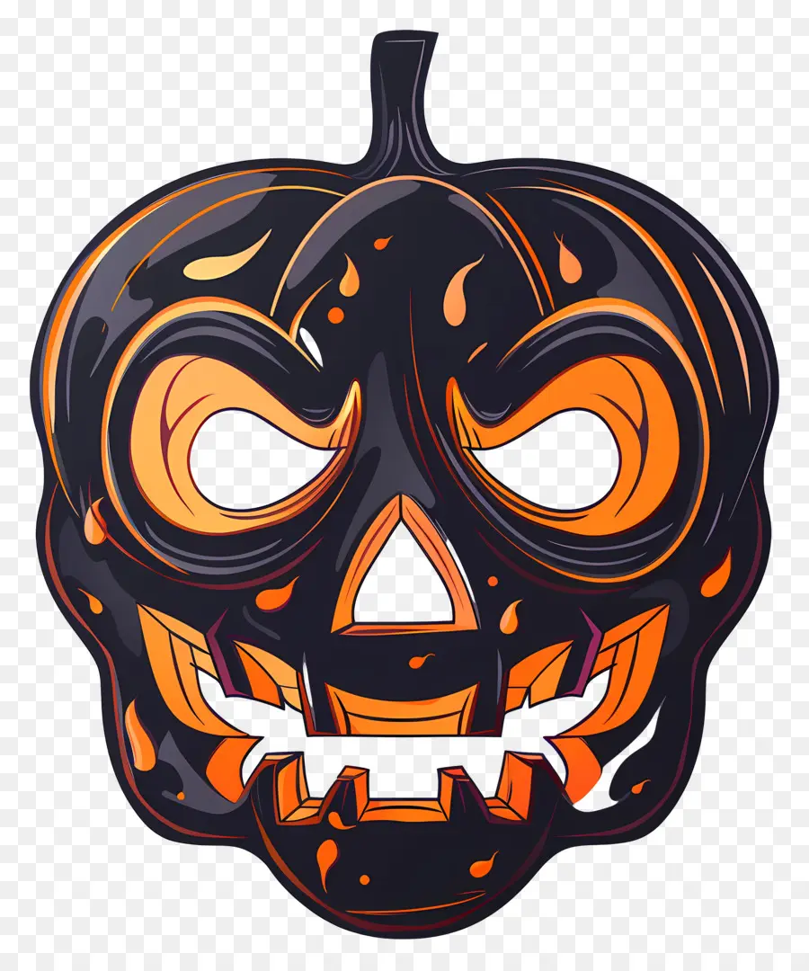 Máscara De Halloween，Jackolantern PNG