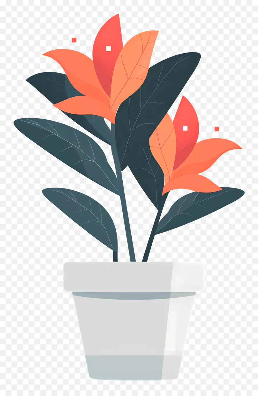 Planta Com Flores，Flor Em Vaso PNG