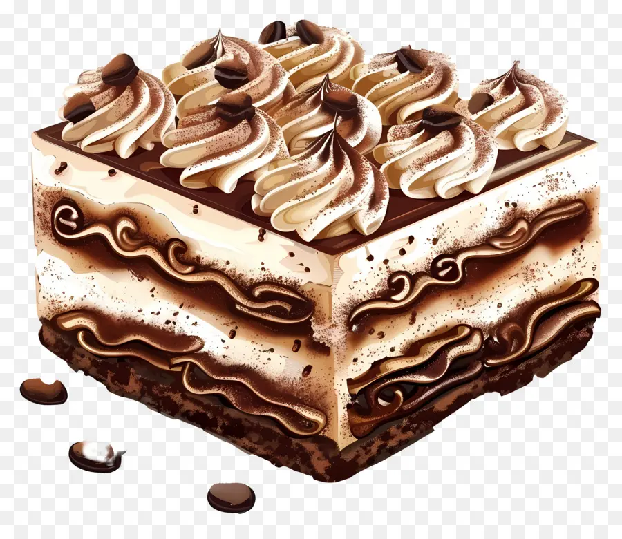 Bolo Tiramisu，Bolo De Lava De Chocolate PNG