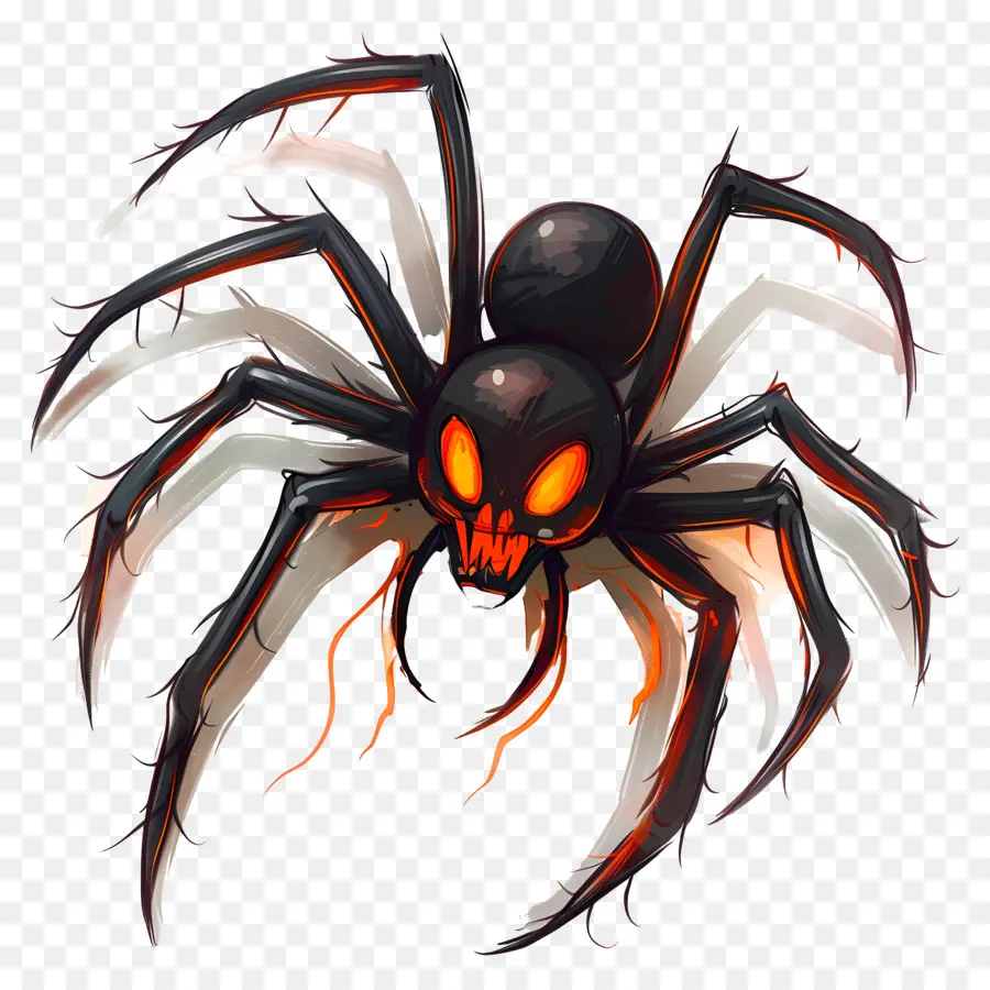 Halloween Aranha，Black Spider PNG