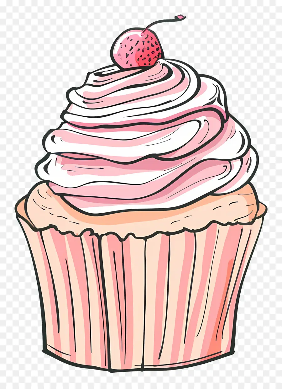 Cupcake，Cor De Rosa PNG