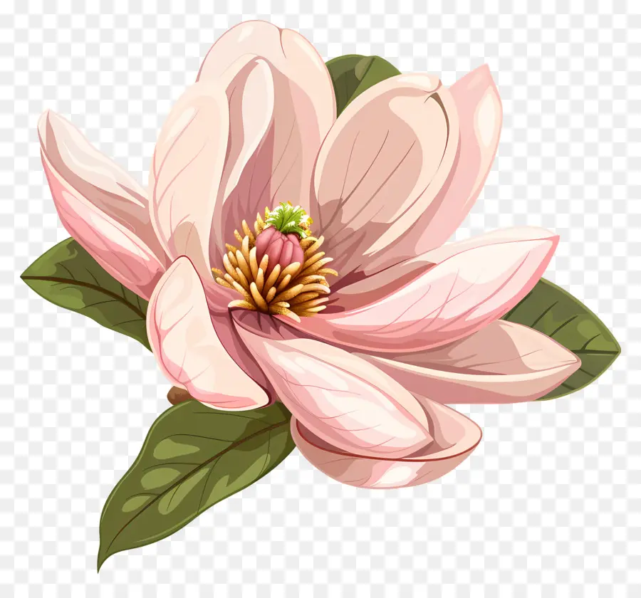 Flor De Magnolia，Flor Rosa PNG