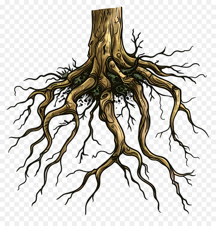 Raiz Da Planta，árvore De Raízes PNG