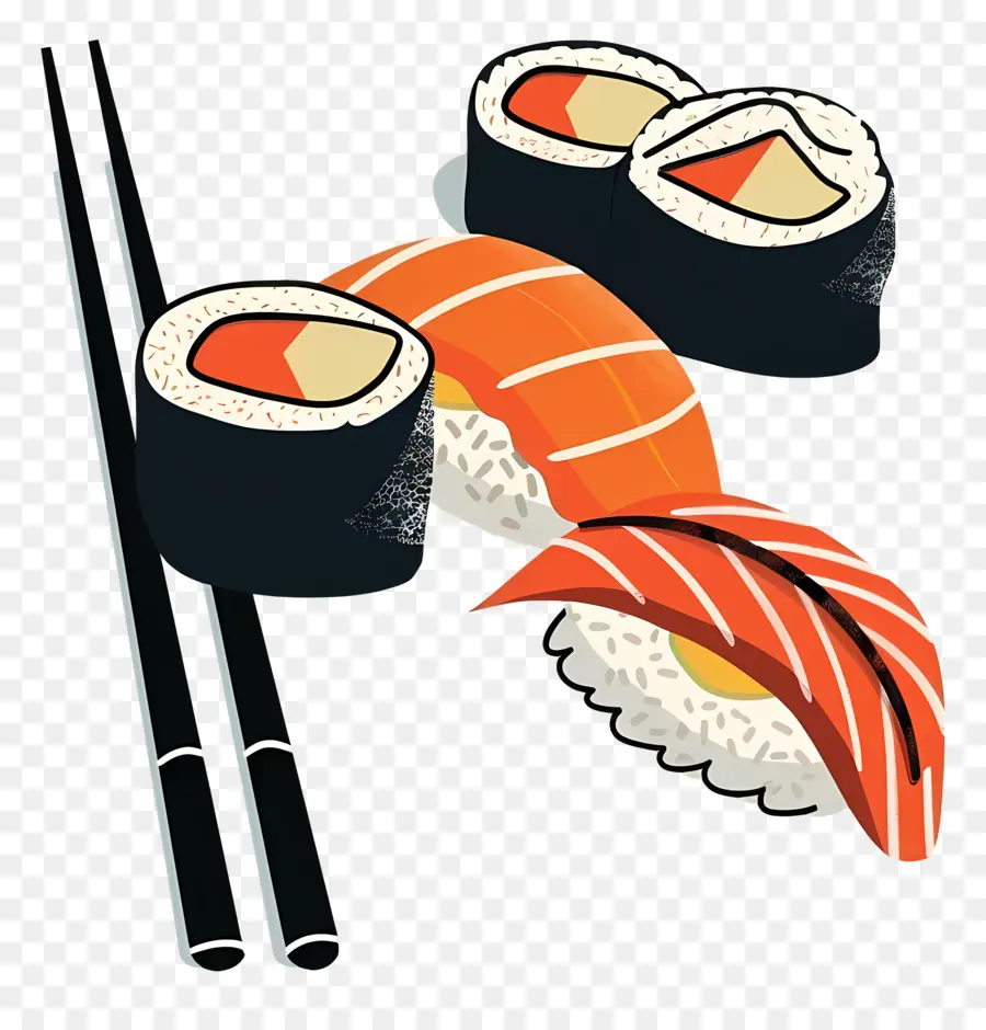 Sushi，Pauzinhos PNG