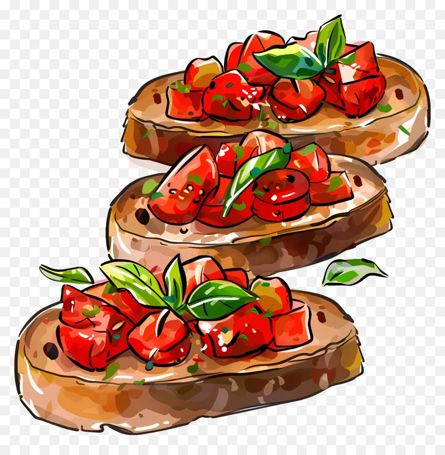 Bruschetta，Tomate PNG