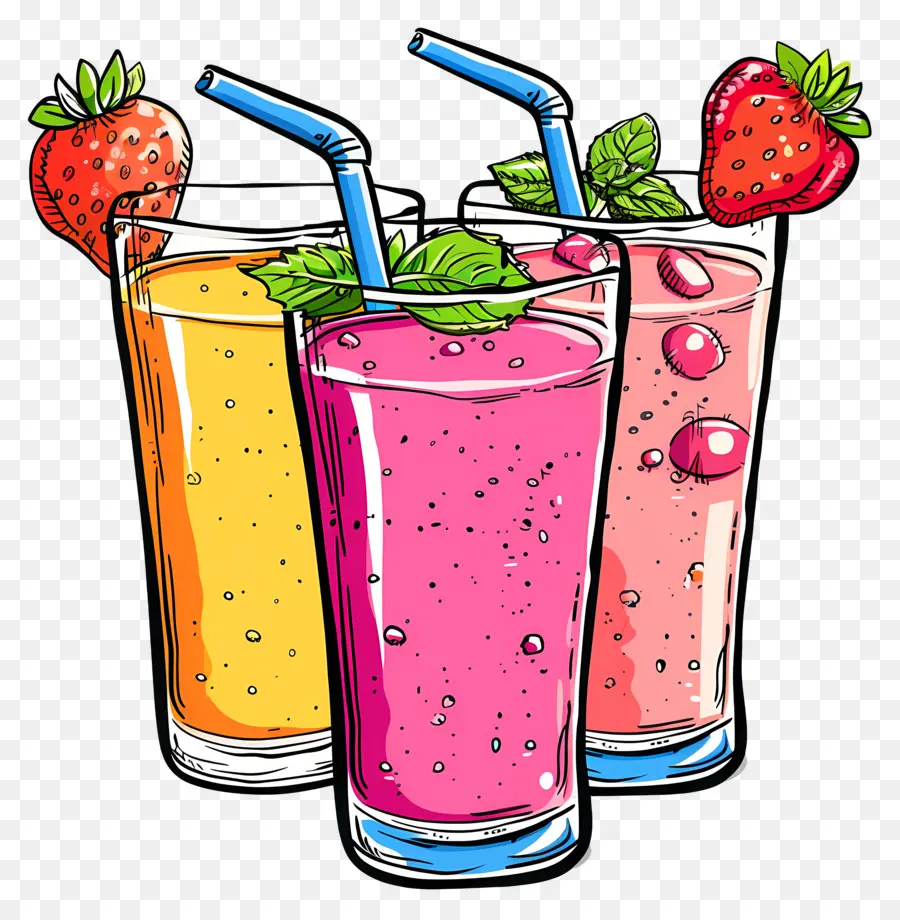 Smoothies，Bebidas Refrescantes PNG