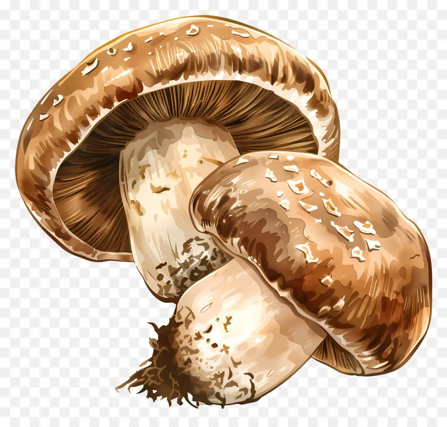 Cogumelo Shiitake，Cogumelos PNG
