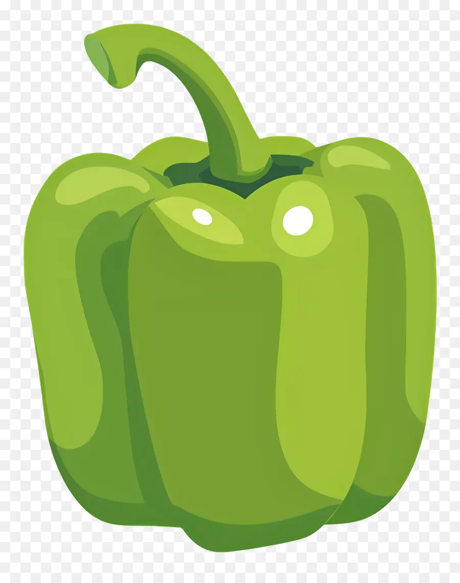 Pimentão Verde，Green Pepper PNG