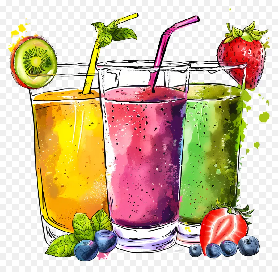 Smoothies，Suco De Frutas PNG