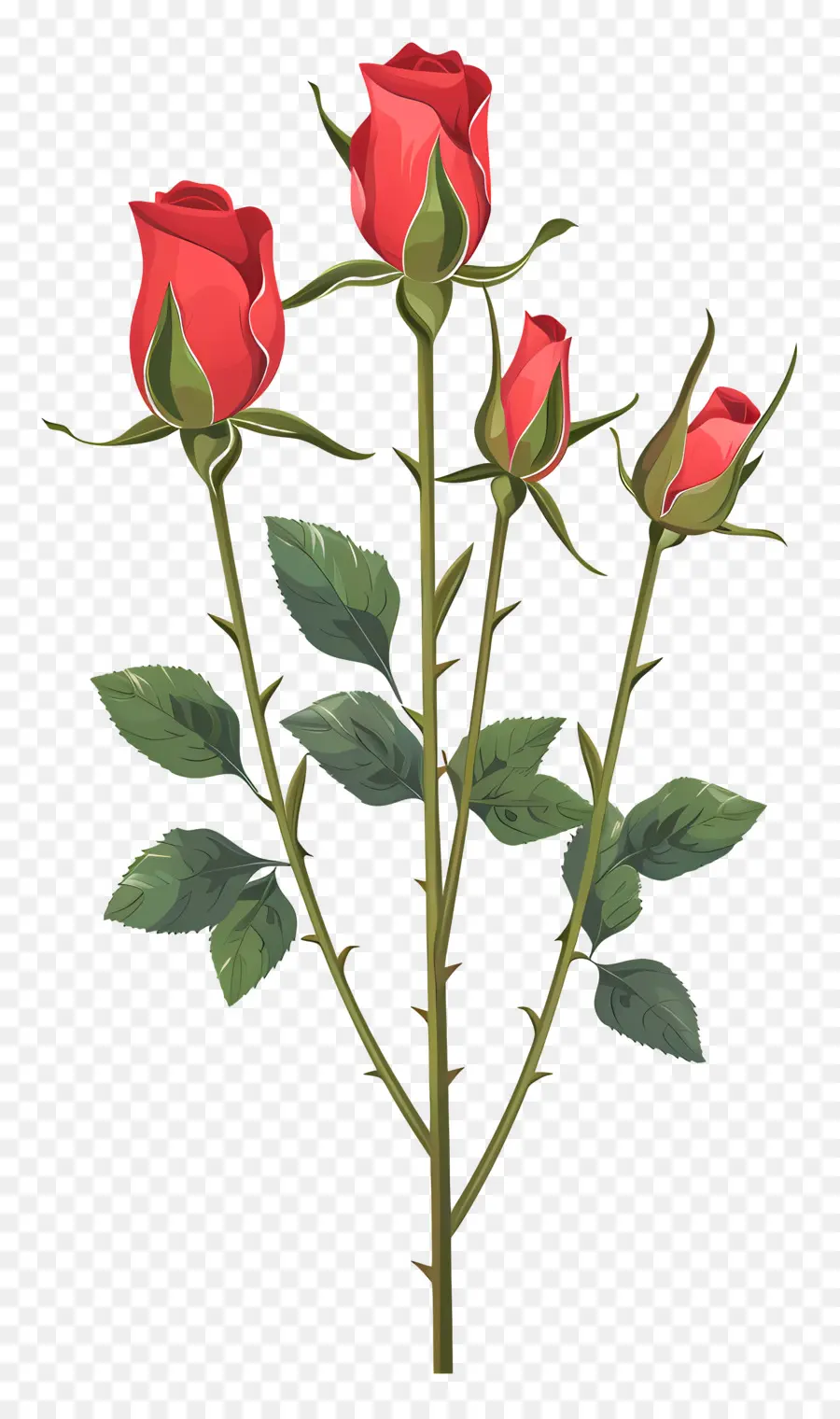 Botões De Rosa，Rosas Vermelhas PNG