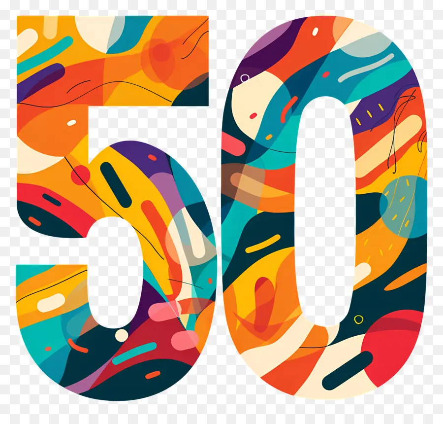 O Número 50，Completando 50 PNG