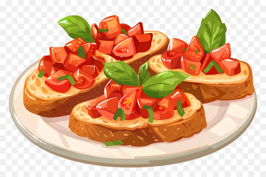 Bruschetta，Pão PNG