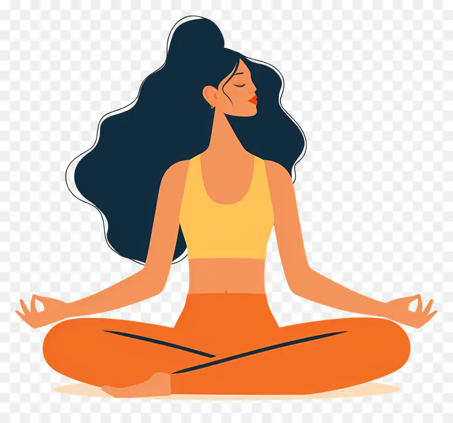 Meditação Da Mulher，Meditação PNG