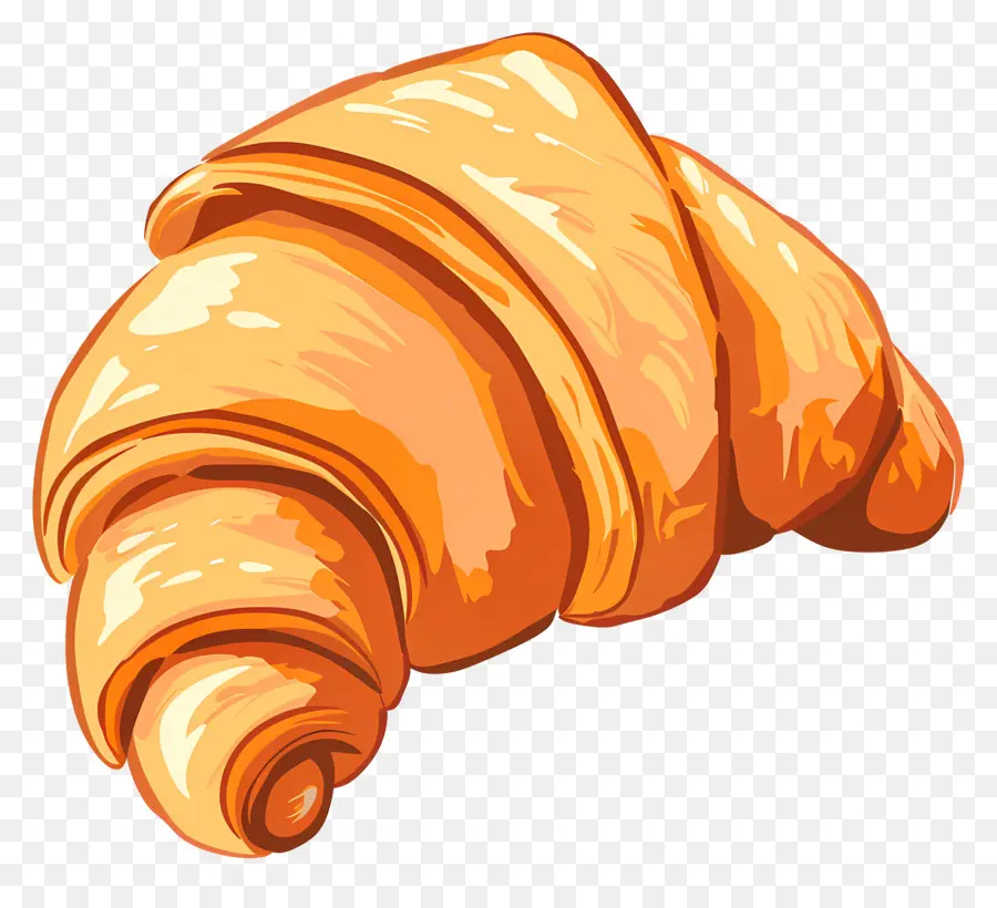 Croissant，Pastelaria Francesa PNG