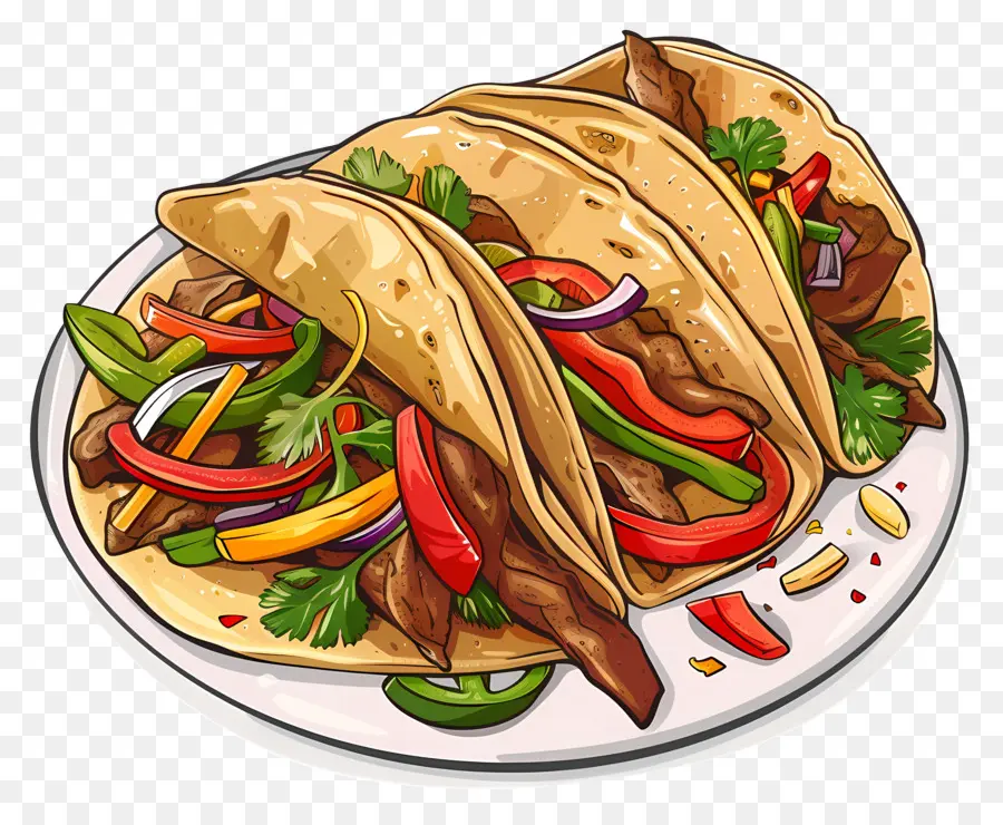 Fajitas，Tacos PNG