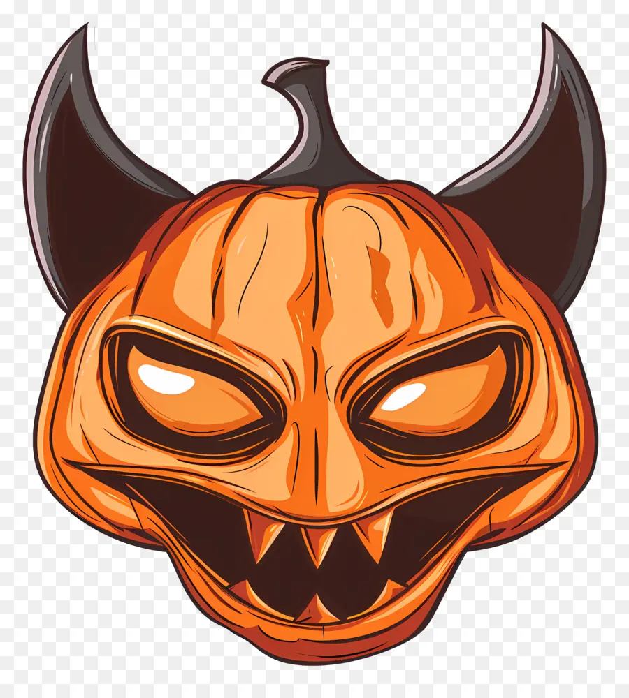 Máscara De Halloween，Demônio PNG