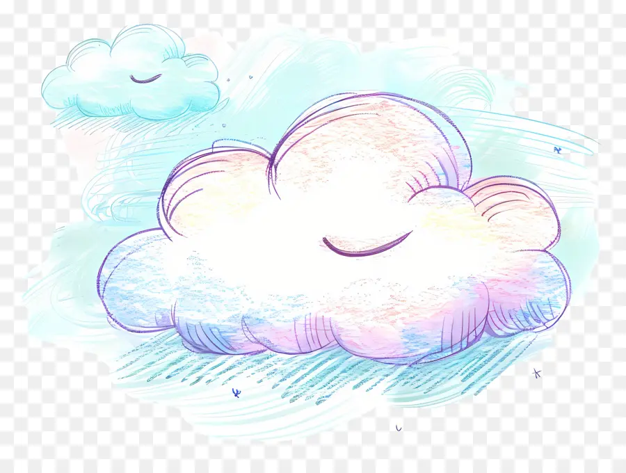 Cartoon Nuvem，Um Sorriso PNG