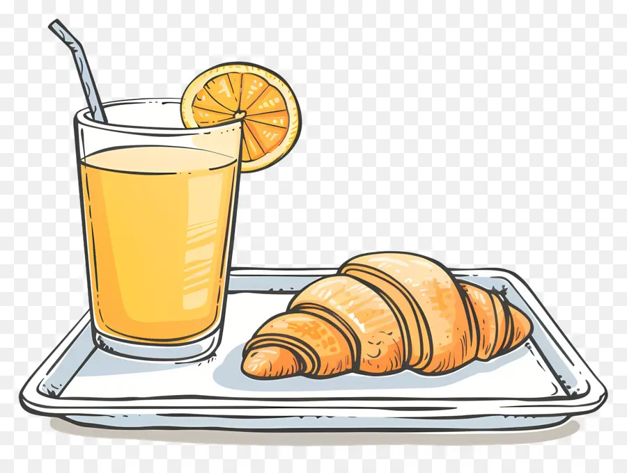 Pequeno Almoço，Croissant PNG