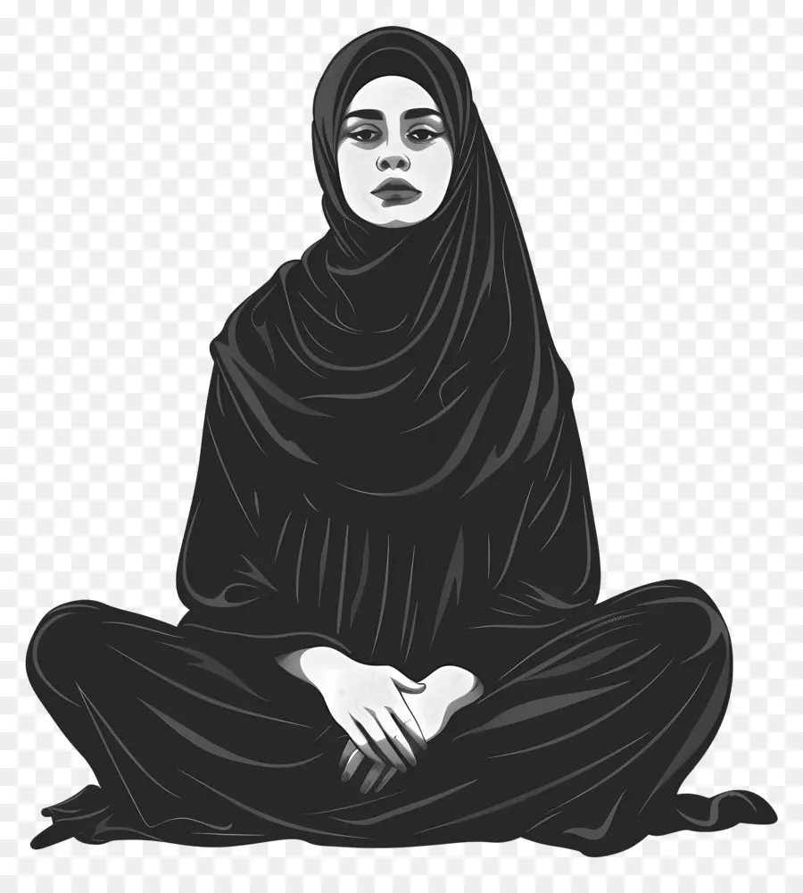 Mulher Em Hijab，Muçulmano PNG