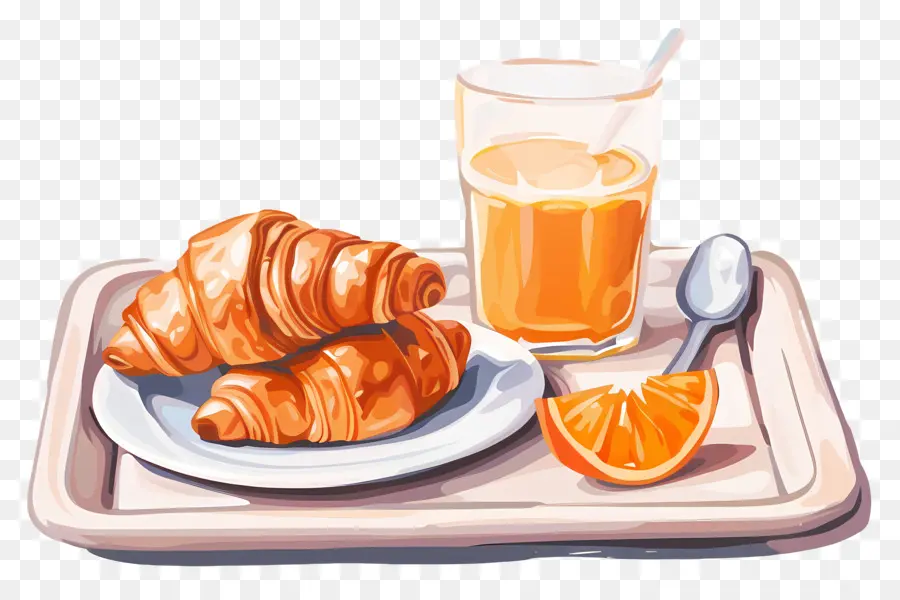Pequeno Almoço，Croissants PNG
